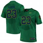 Notre Dame Fighting Irish Men's Litchfield Ajavon #23 Green Under Armour Authentic Stitched College NCAA Football Jersey GHI0099TB